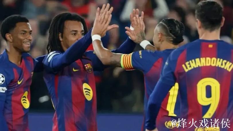 孔德双响亚马尔拉什福德助攻 巴萨2-1法兰克福 孔德双响亚马尔拉什福德助攻 巴萨2-1法兰克福