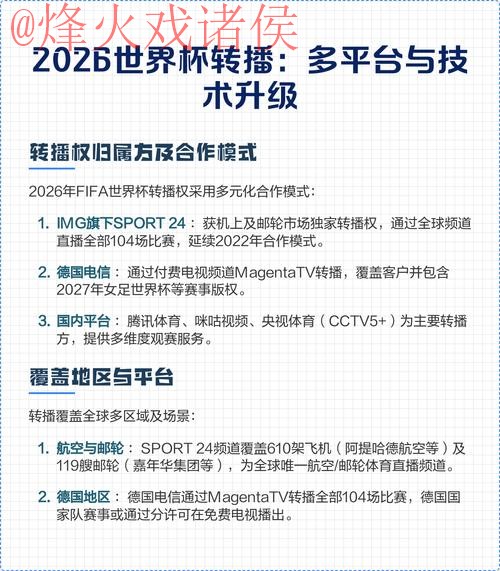 2026世界杯直播网页版观看最佳平台